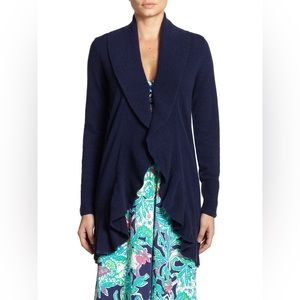 Lilly Pulitzer cashmere wrap sweater long cardigan jacket
